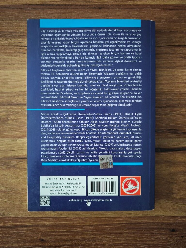Bilimsel Araştırma: Tasarım, Yazım ve Yayım Teknikleri - 2