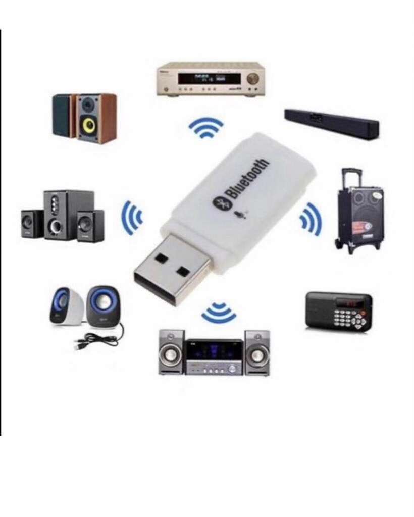 Bluetooth 5 usb çevirici adaptörü mikrofonlu - 2