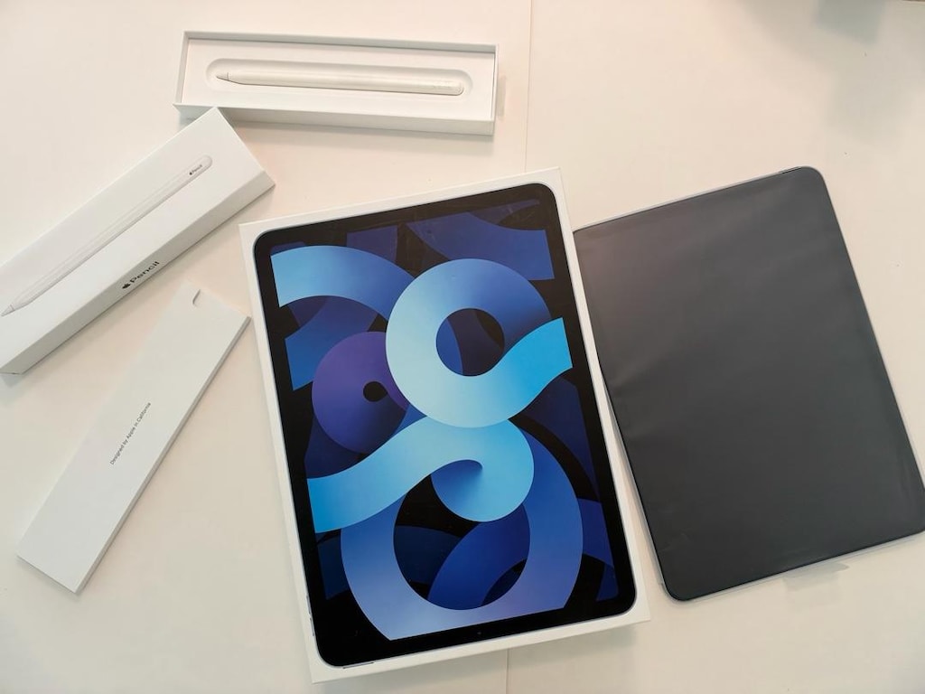 Kutulu iPad Air 4.Nesil 64 GB Mavi + Apple Pencil - 3