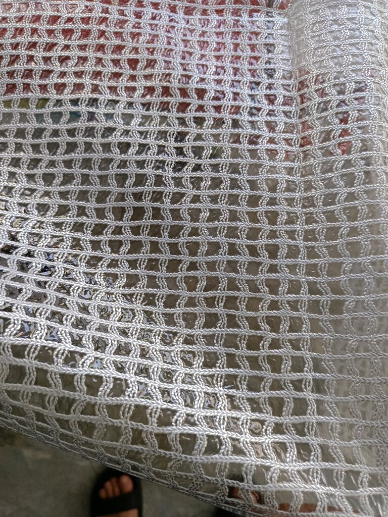 Hasır örgü desenli PVC masa örtüsü - 6