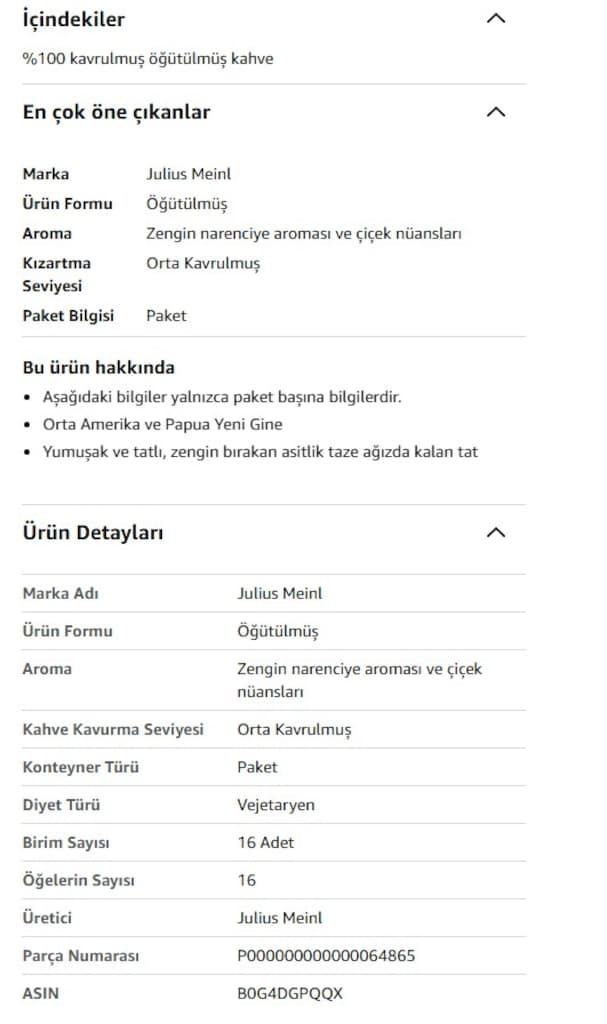 Julius Meinl Jubilaum Öğütülmüş Filtre Kahve 220 Gram - 4