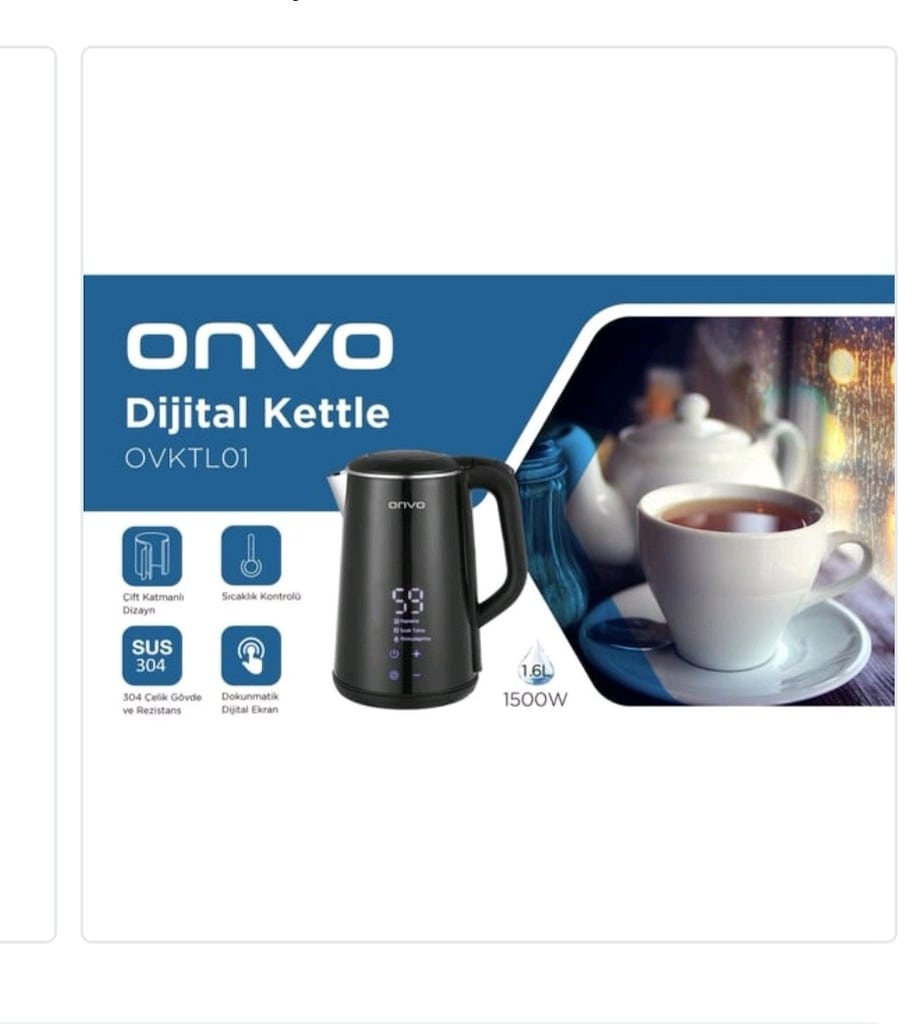 Dijital kettle onvo - 2