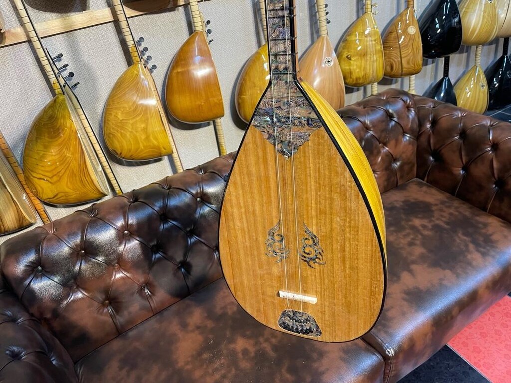 TAM PROFESYONEL 43 TEKNE YAPRAK DUT AĞACI UZUN SAP SAZ - 5