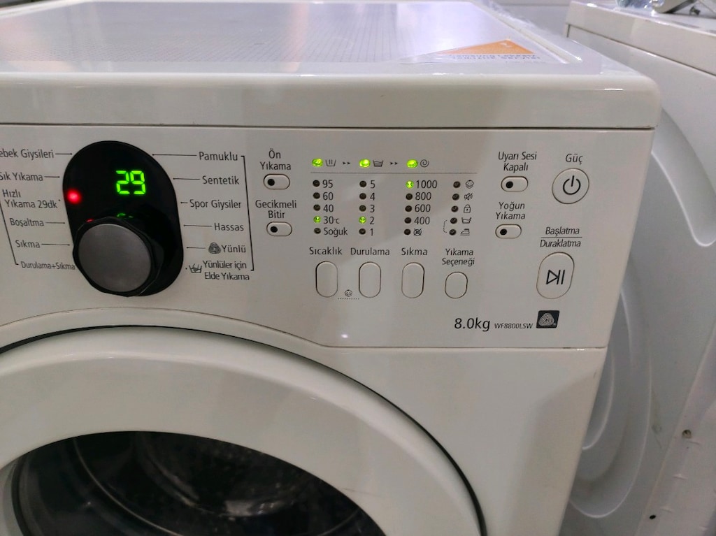 Samsung 8 kg 1000 devir çok temiz çamaşır makinesi - 4