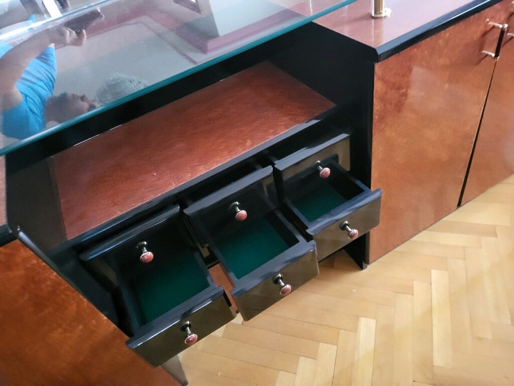 Salon cam masa, camlı büfe, Aynalı konsol - 6