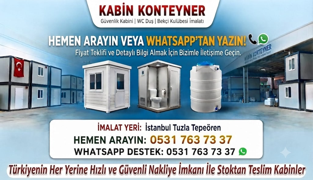 KABİNKONTEYNER YAPI KAMPANYA 130X130 GÜVENLİK KABİNİ BEKÇİ KULÜBESİ - 2
