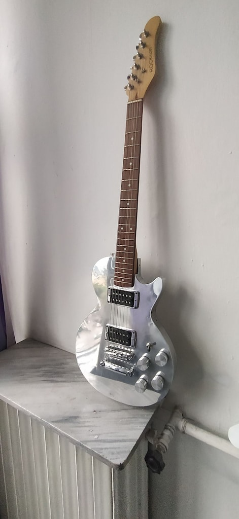 Alüminyum gövde Strat sap Les Paul elektro gitar - 5