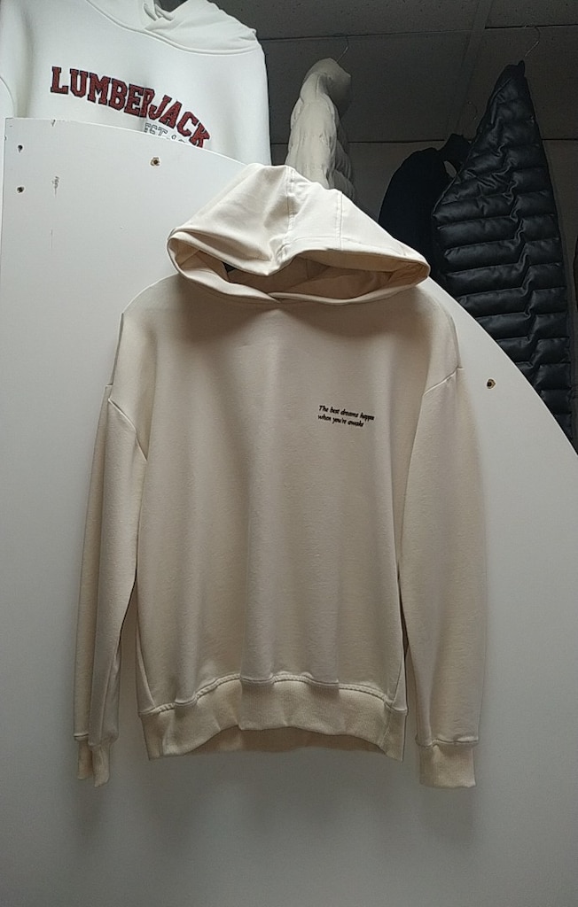 ORİJİNAL LUMBERJACK Krem Rengi Kapüşonlu Sweatshirt - 2