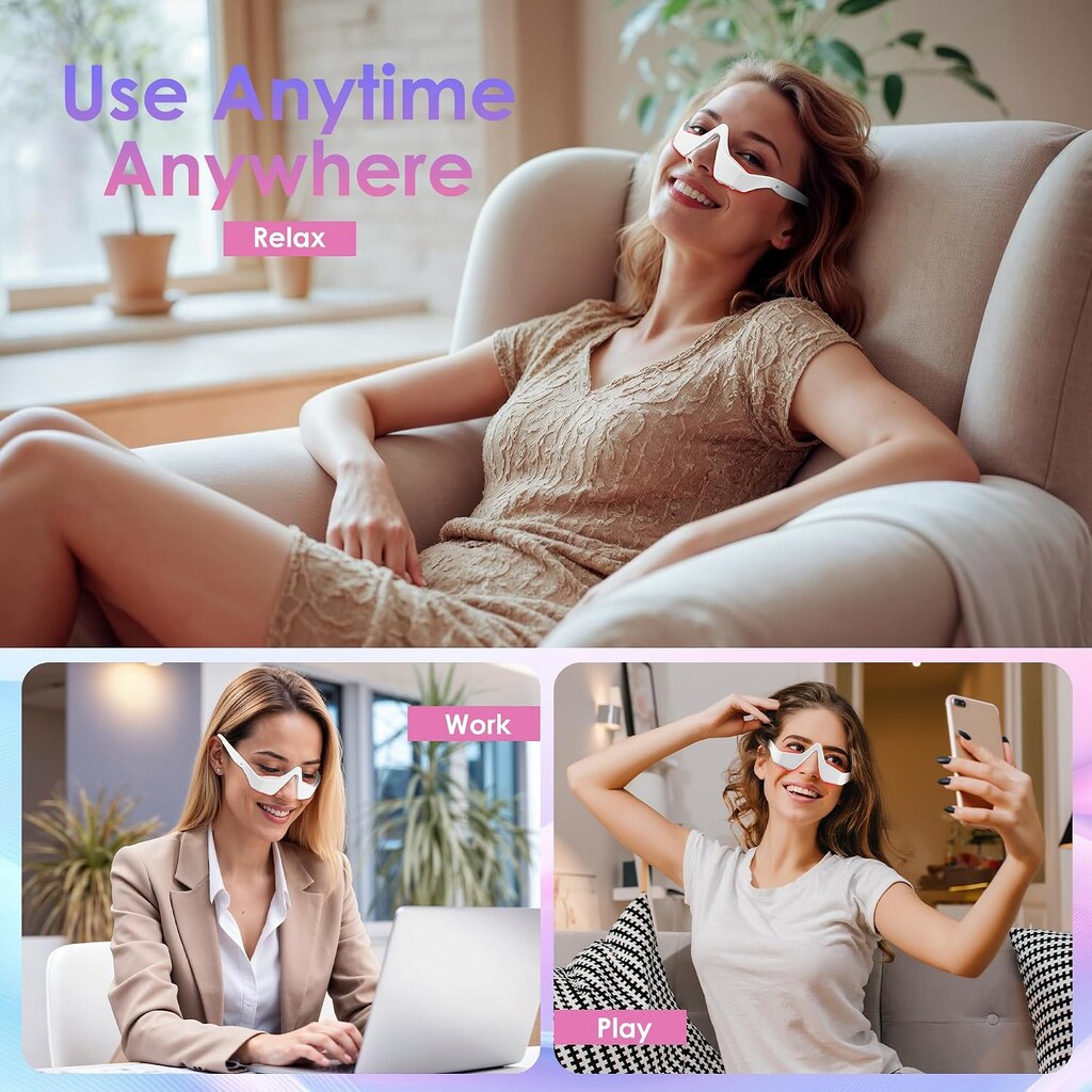 3D Surround Ems Mikro Akım & Kırmızı Işık Göz Bakım Cihazı - Göz - 4