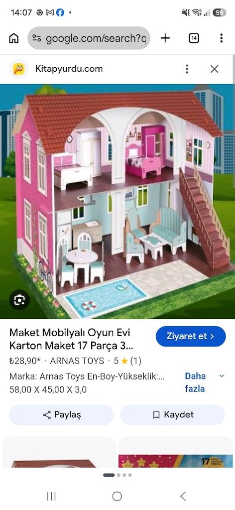 3 Boyutlu 17 Parça Mobilya Seti - 5