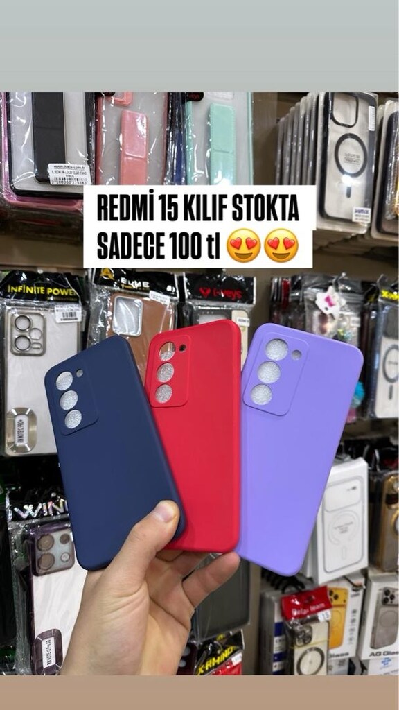 REDMİ 15 kılıf stokta yeni ürün sadece 100 tl toptan fiyata prenkende - 3