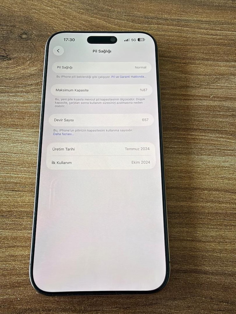İPHONE 16 PROMAX 256 GB PİL SAGLIGI 87 AÇIKLAMAYI OKUYUN - 5