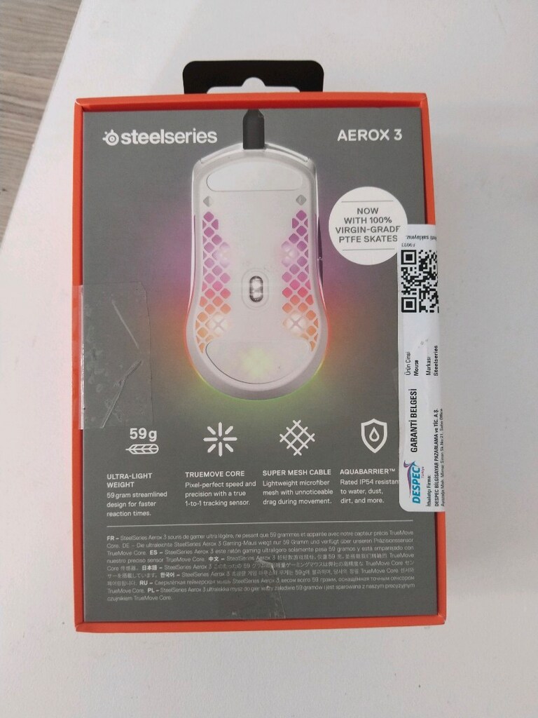 sıfır kapalı kutu ürün. steelseries gaming maus - 3