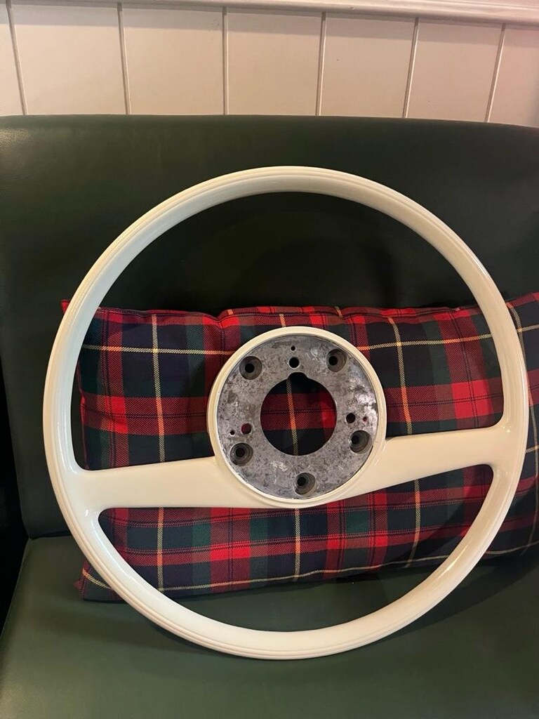 mercedes w108 w114 w115 kemik direksiyon simidi beyaz - 2