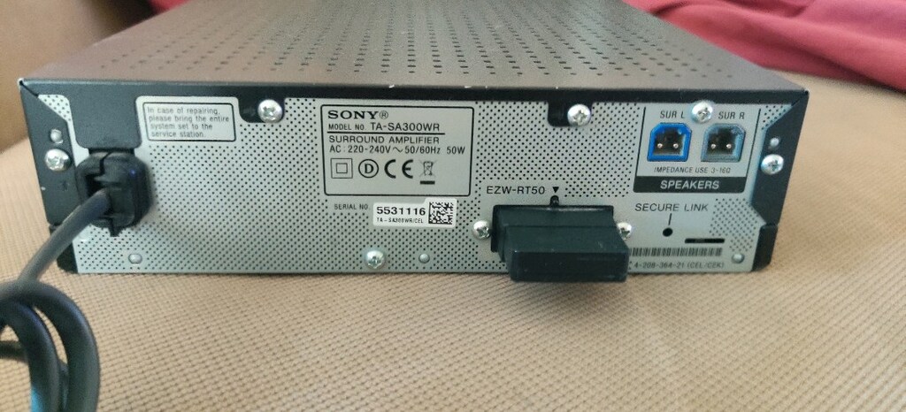 Sony TA-SA300WR Surround Ses Amplifikatörü ve Sony EZW-RT50 Kart - 2