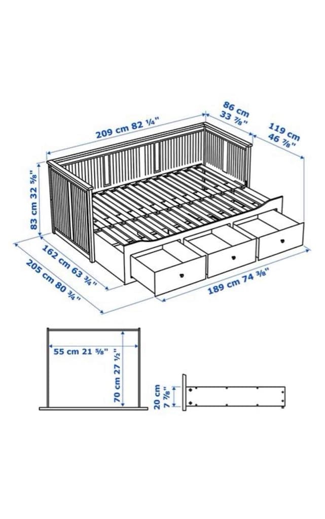 “NAKLİYE ÜCRETSİZ” IKEA HEMNES DİVAN - 8