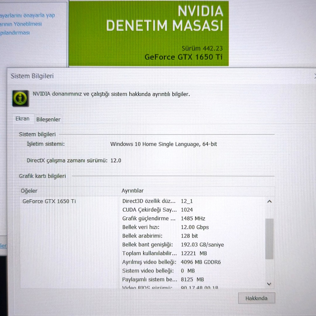 Casper Excalibur / 4 Gb Gtx1650ti / 16 Ram / 500 Ssd / Gaming Laptop - 8