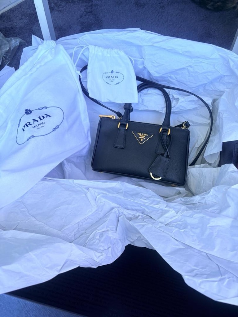 prada galleria saffiano deri mini çanta - 12