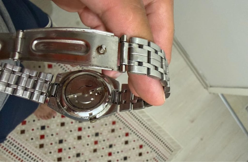 SEIKO5 21 JEWELS TRANSPARAN ARKA KAPAK CAM SAAT - 5