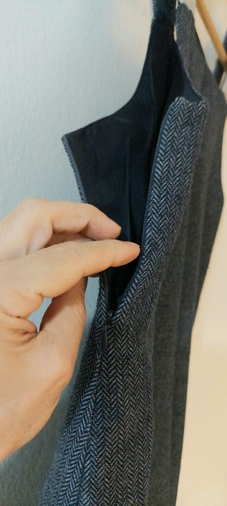 30 Yıllık Vintage Balıksırtı Çocuk Jile Elbise - 7
