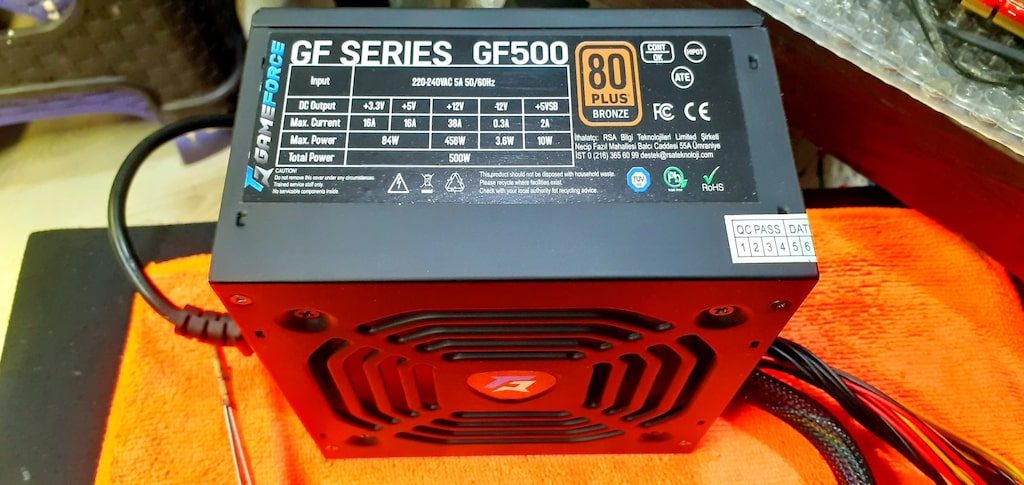 GAMEFORCE GF500 500W 80+Bronze POWER SUPPLY-PSU-GÜÇ KAYNAĞI (32) - 6