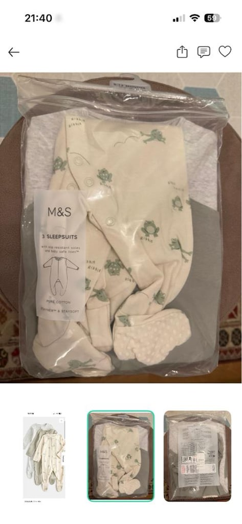 Bebek Tulumu 3lü marks spencer - 2