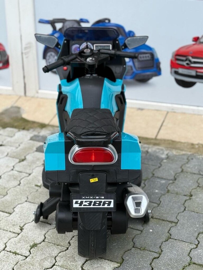 12 VOLT TURKUAZ MAVİ MOTOR - 5