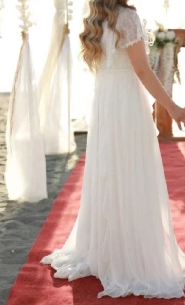 beyaz elbise nikah elbisesi - 3