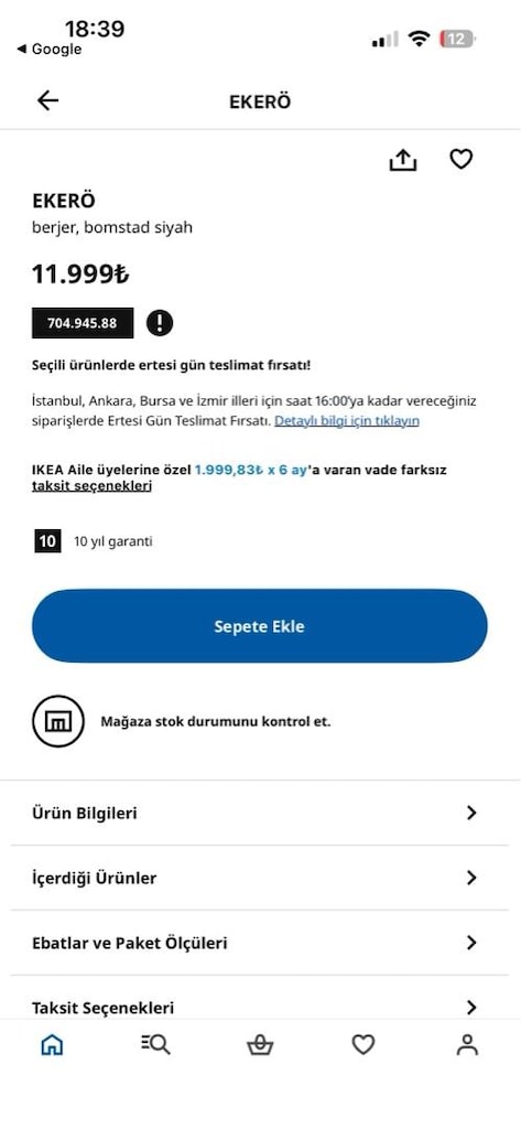 IKEA EKERÖ BERJER TEKLİ KOLTUK (Skiftebo Turuncu) - 5