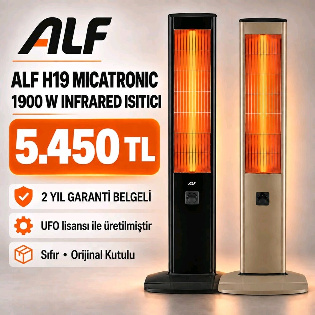 ALF Micatronic H19 1900W Infrared Isıtıcı – Sıfır - 5