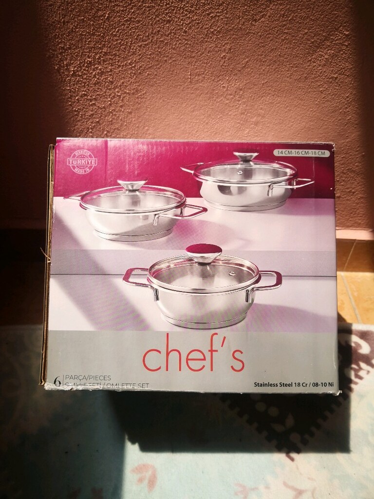 Çelik sahan set chef's - 5
