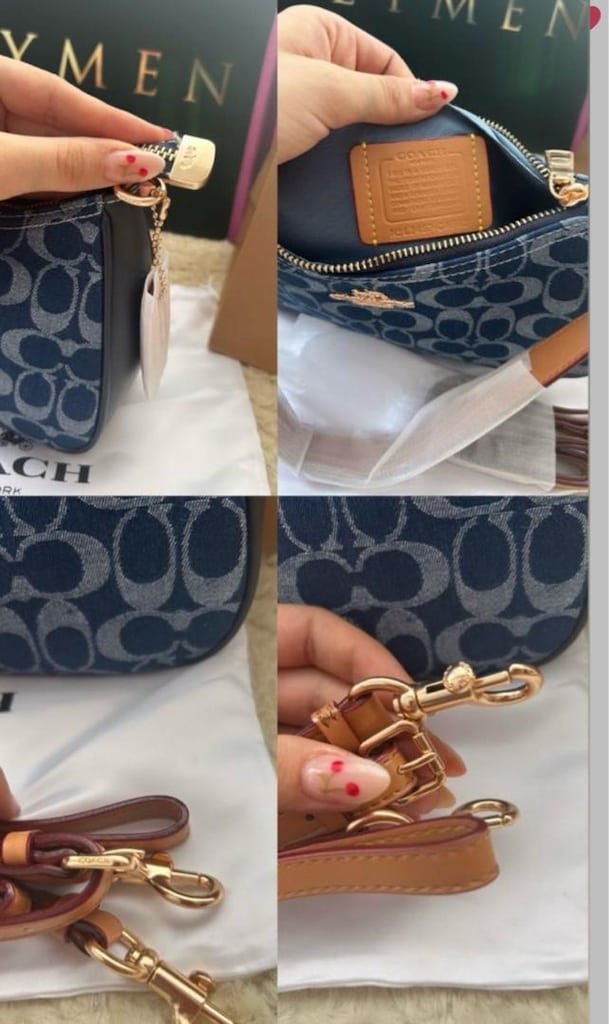 COACH Teri Shoulder Bag Denim - 7