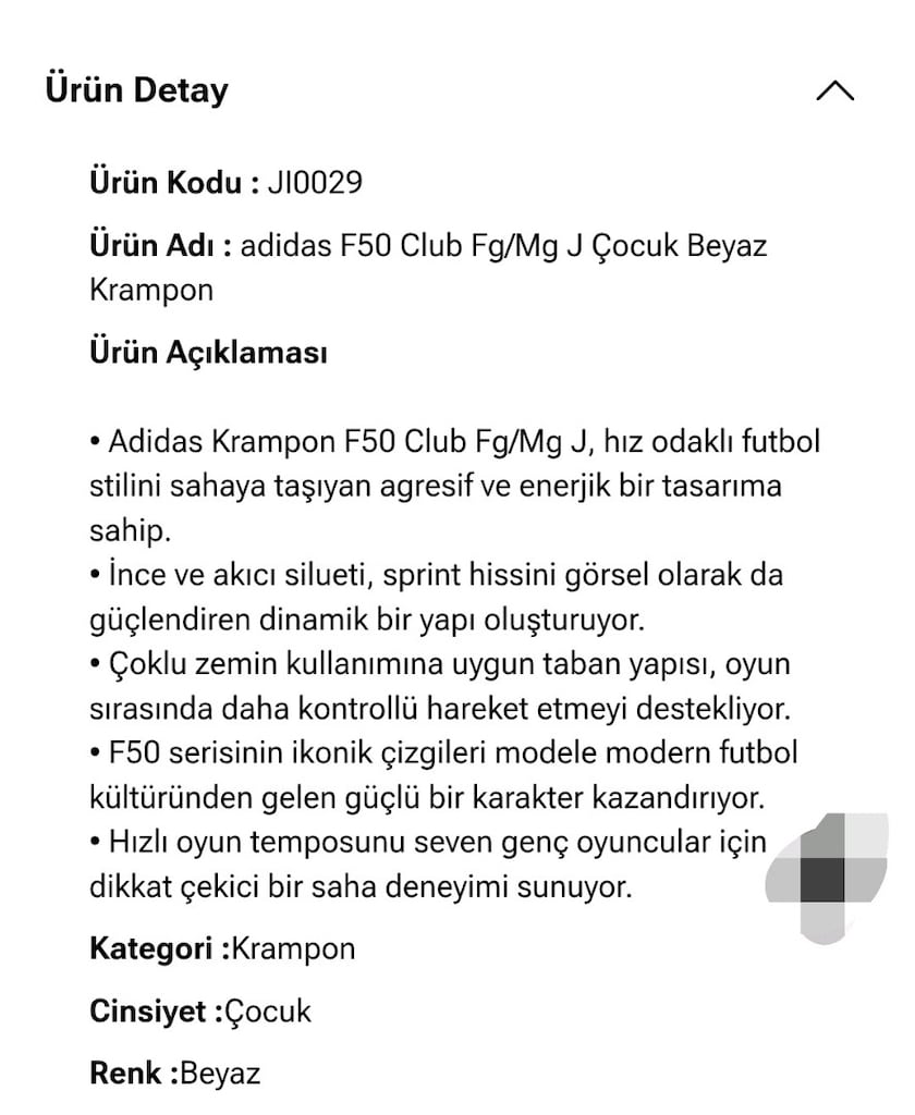 Adidas F50 Club Fg/Mg J Çocuk Kramponu - 8