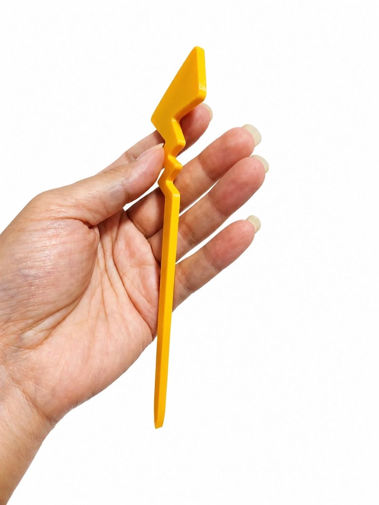 Yapı3D Zikzak Tasarımlı Saç Çubuğu – Minimal Şık Saç Tokası - 3