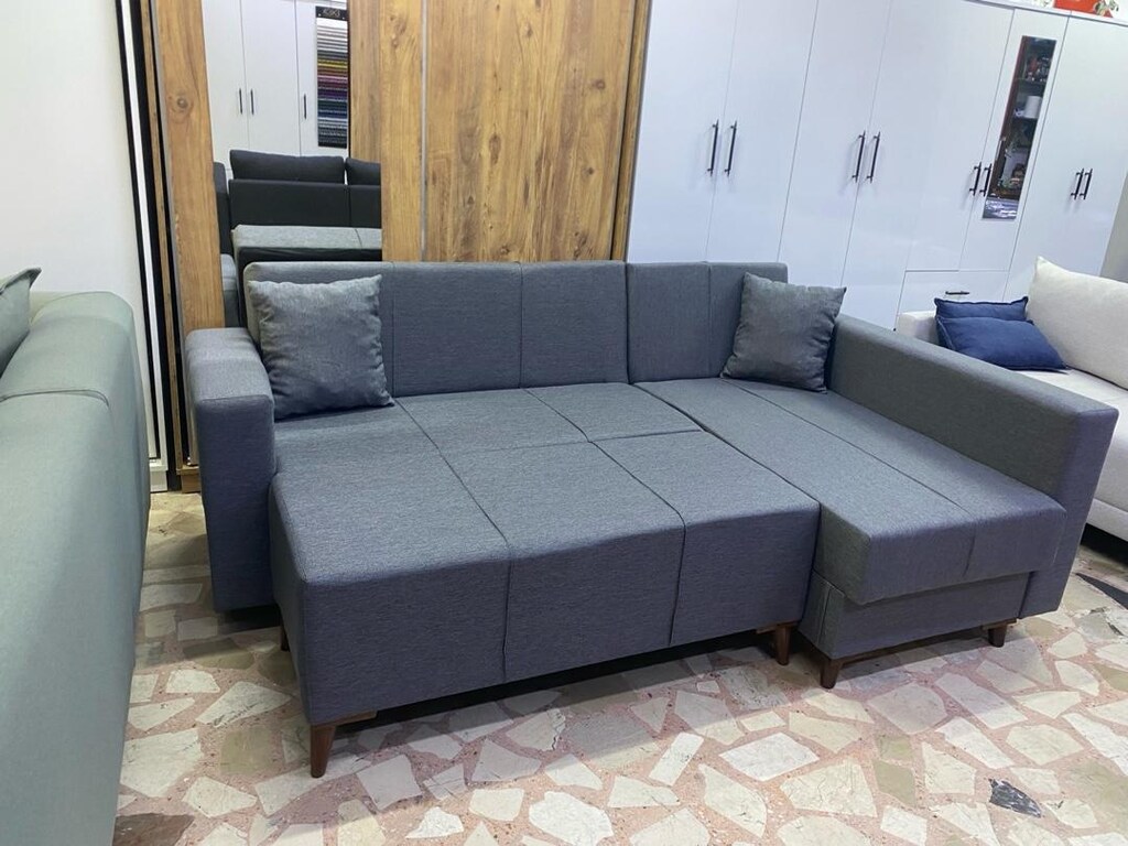 MODERN MİNİ KÖŞE L YATAKLI SANDIKLI - 6
