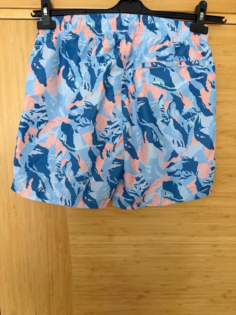 Orijinal lacoste şort mayo small beden sıfır etiketli mavi renk - 9