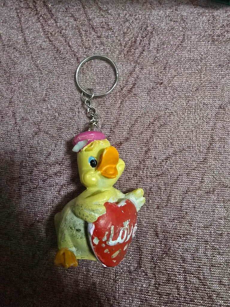 sevimli ördek anahtarlık