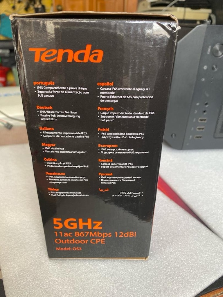 Tenda OS3 5Ghz 11Ac 867Mbps 12DBI Outdoor CPE SIFIR ÜRÜN 5Km Access Po - 2