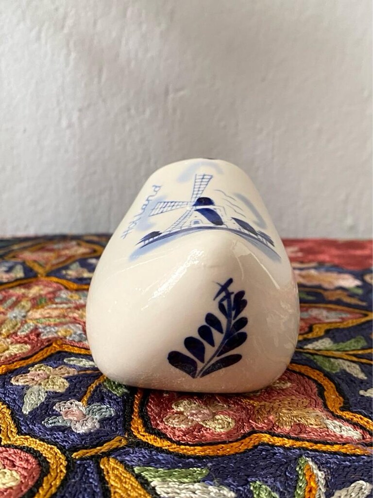 Hollanda DELFT Vintage Porselen Ayakkabı Biblo - 2
