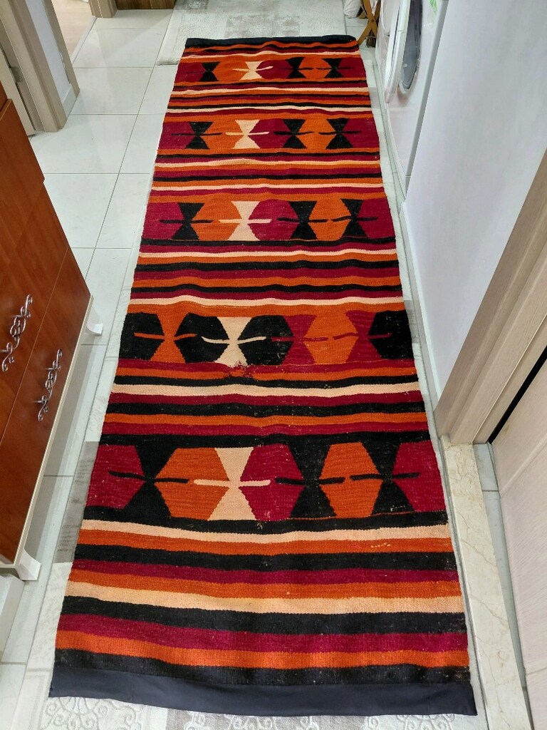 El Dokuma Antika Kilim - 3