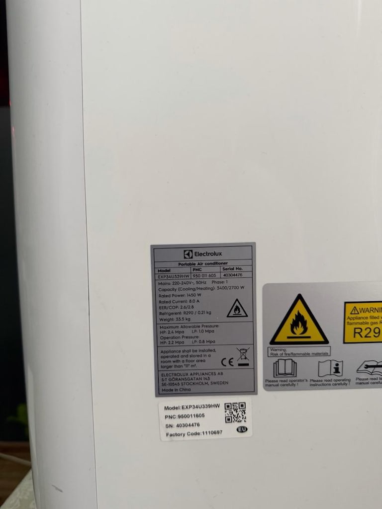 Electrolux Comfort 600 EXP34U339HW 12000 BTU klima sıfır gibi. wifili - 2