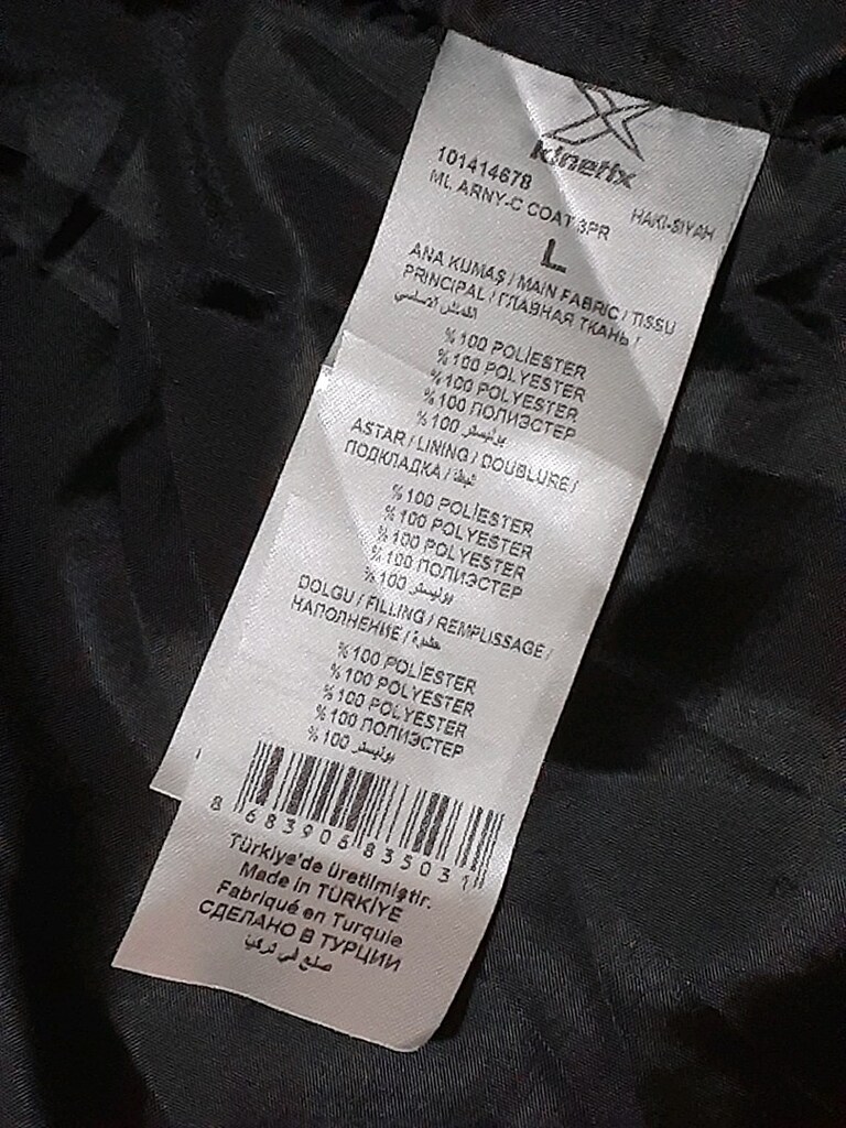 Erkek mont Kinetix L beden yeni - 5