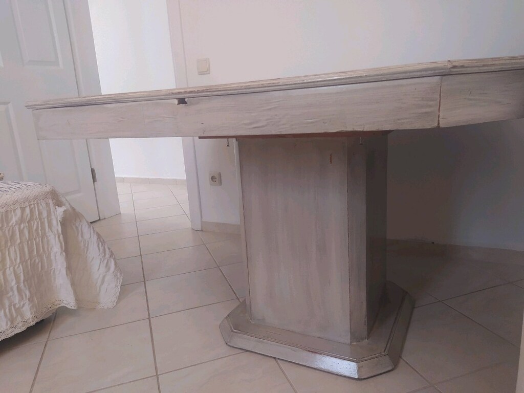 kare masif yemek masası 8 kişilik - 5