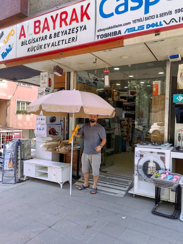 200cm plaj şemsiyesi SIFIR MAGAZADAN A KALİTE YERLİ ÜRETİM kamp karava - 6