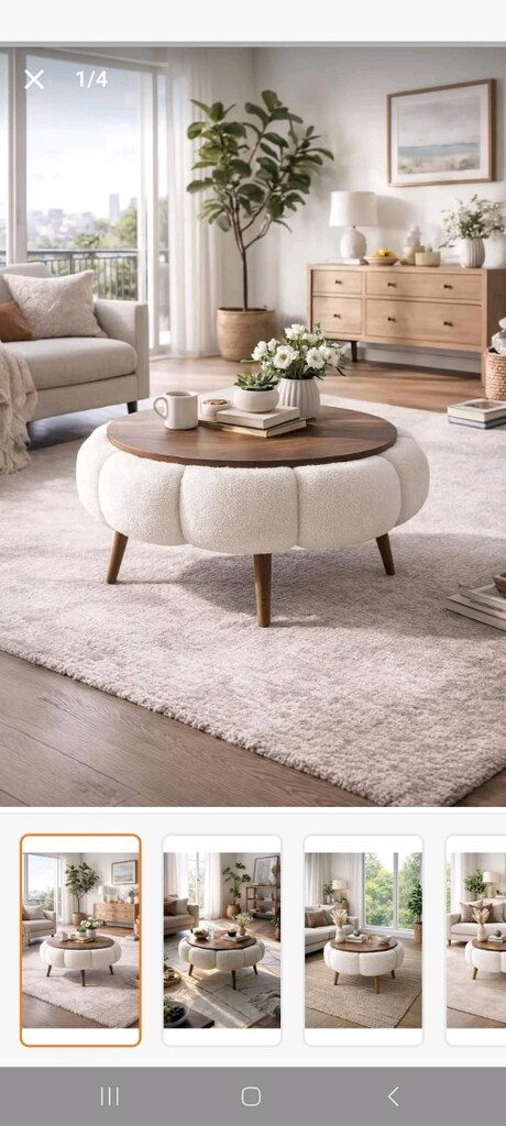 Ort sehpa salon sehpası Puf sehpa sıfır - 3