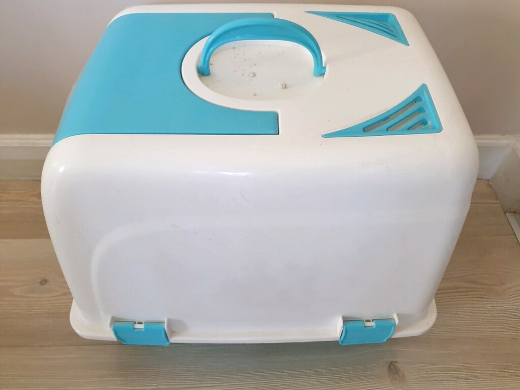 Kapalı Turkuaz Kedi Tuvaleti Rahat ve Pratik - 3