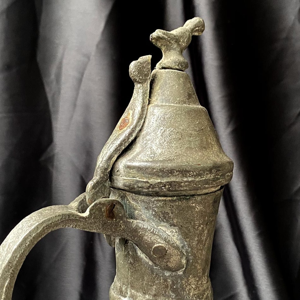 1960 Afyon Dövme Bakır "Kuşlu" Gelin Güğümü Seti - 2