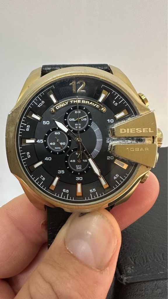 Diesel Only The Brave Erkek Kol Saati – Gold / Siyah – Kutulu - 3