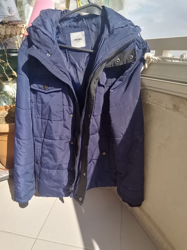 KOTON MARKA LACİVERT ANORAK ERKEK MONT