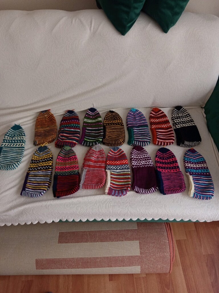 5 şiş patikler el örgüsü - 3
